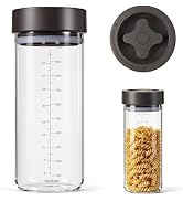 NUZEAK Glass Jar (Coffee Brown 1-Pack, 34oz)