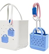 HYUVCX 2-in-1 Beach Bag Accessories, Mini Backpack Keychain, Mini Bag Shape Charms, Storage Case ...