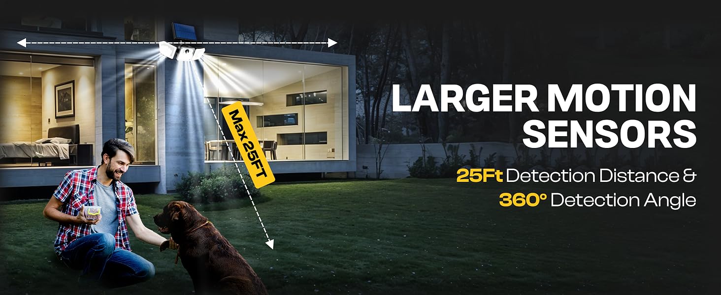 solar lights outdoor waterproof motion sensor wall flood luces solares para exteriores for house