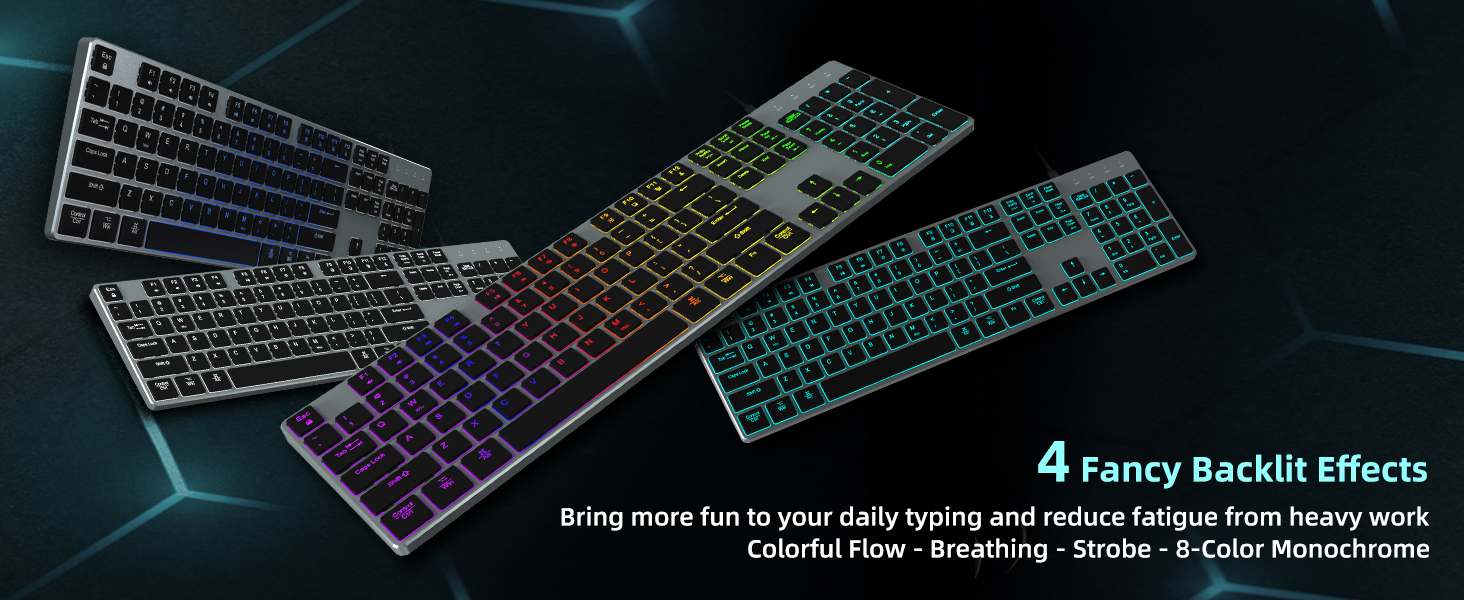 4 fancy backlit effects keyboard