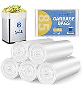 8 Gallon Trash Bags Strong, Magesh Small Trash Bags 6-8 Gallon 85 Count, Medium Garbage Bags Unsc...
