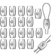 TOPZEA 20 Pcs Electric Rope Connectors 6 mm Poly Rope Connector, Galvanized Aluminum Alloy Heavy ...