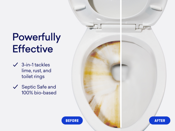 Toilet Cleaning Tablets Before/After