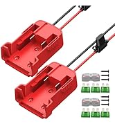 RVBOATPAT 2PCS Power Wheel Battery Adapter Battery Adapter Converter 18V Battery Adapter Kit 12 A...