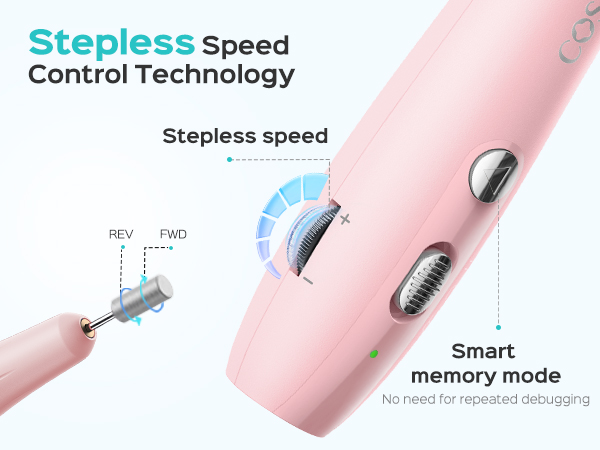 Electric Nail Drill Kit: Professional Stepless Speed Regulation