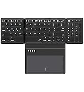 Docooler Ultra-Thin Portable Foldable Wireless Bluetooth Keyboard - Four fold with Large Touchpad...