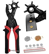 KingTool 2 in 1 Professional Leather Hole Punch with Grommet kit - Perfect for Belts, Watch Bands...