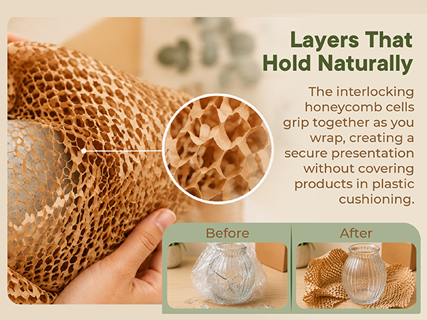 honeycomb packing papper