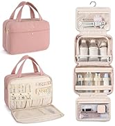 Hanke Hanging Travel Toiletry Bag for Women with Jewelry Organizer Compartment, Travel Essentials...
