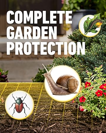 Complete Garden Protection to control snails, Japanese Beetles and garden diseases.