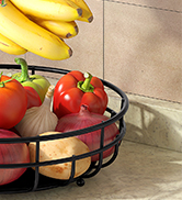 fruit bowl for kitchen counter