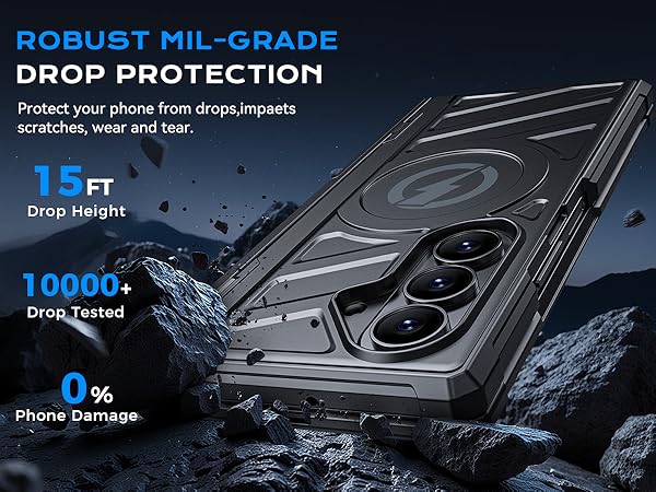 For Samsung z fold 7 case Privacy Black