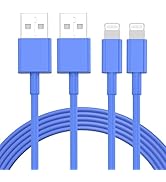 6 ft iPhone Charger 3pack, [Apple MFi Certified] USB to Lightning Cable 6ft, iPhone Charger Cord ...