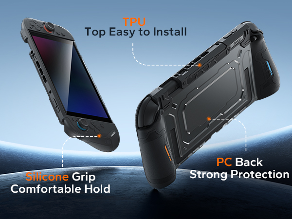 JEMDO Dockable Split Protective Grip Case for Switch 2,