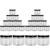 ABuff 18 Pack 10oz Empty Slime Containers, Large Plastic Slime Jars Clear Slime Storage Container...