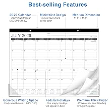 2026-2027 calendar 2026-2027 desk calendar 2026-2027 desktop calendar calendar 2026-2027 calendar