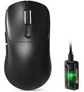 ATTACK SHARK V5 Wireless Gaming Mouse with 42000 DPI -PAW3950 MAX Sensor -55g Ultra-Lightweight-N...