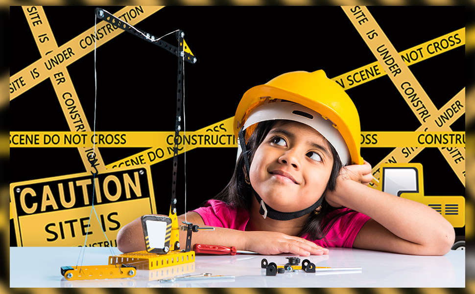 Under Construction Site Banner Backdrop for Boys Birthday Party Dump Truck Digger Zone Decoration