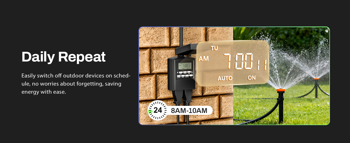 outdoor light timers waterproof