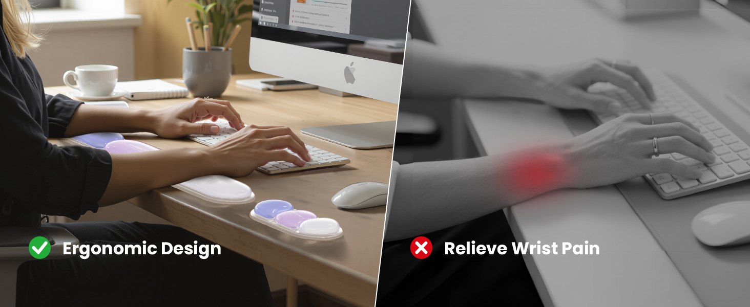 Silicone Gel Wrist Rest for Computer Keyboard