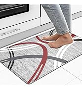 Artnice Kitchen Mats, Modern Abstract Design Kitchen Rugs, Cushioned Anti Skid Waterproof Mat for...