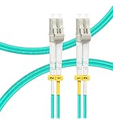 FLYPROFiber Fiber Patch Cable 1M/3ft OM3, LC to LC Fiber Optic Cable Cord LSZH 10GB Multimode Dup...