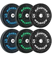 Bumper Weight Plate Olympic Plate Hi-Temp Bumper Weight Plate with Steel Insert Strength Training...