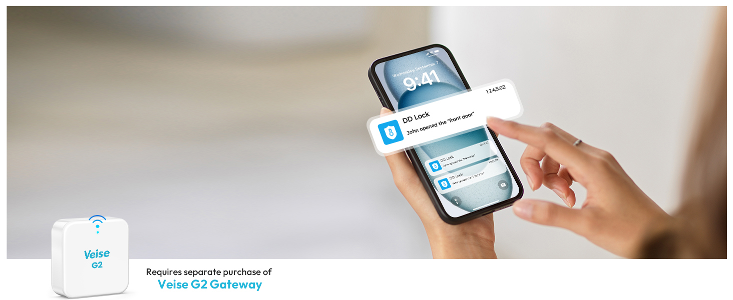 electric door lock with handle