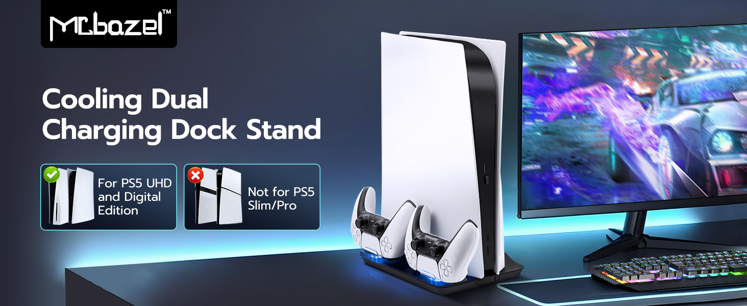 Mcbazel Cooling Dual Charging Dock Stand