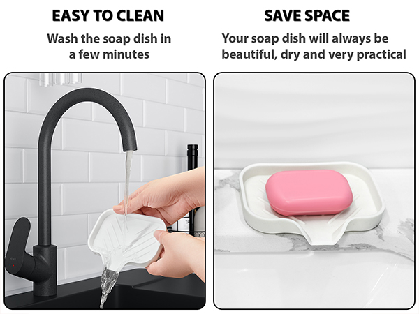 SOAP DISH, SOAP HOLDER, BAR SOAP HOLDER, soap tray, self draining silicone soap dish