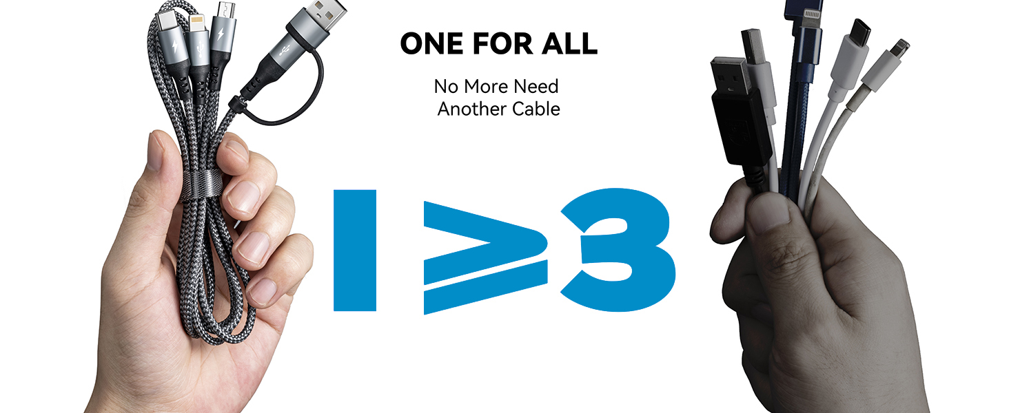 5 in 1 Multi Charging Cable