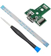 MMOBIEL Charging Port Replacement for PlayStation PS4 Model: JDS-030 12 Pi...