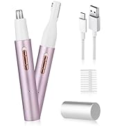 Yunmiss 2025 Rechargeable Nose and Ear Hair Trimmer for Women Men – Painless Facial and Eyebrow H...