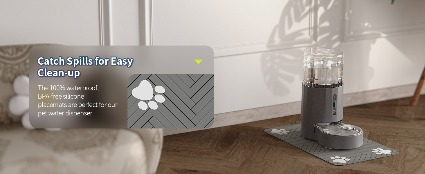 Catch Spills for Easy Clean-up