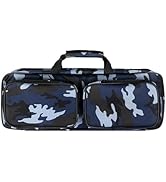 mouhike 17-inch Fishing Tackle Carrier Bag with 2 Front Storage Pockets for Telescopic Rod, Large...