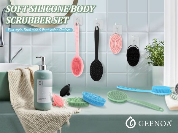 silicone back scrubber