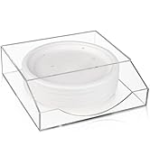 ZAVOOS Paper Plate Dispenser, 8/9/10 Inch Wall Mounted Acrylic Paper Plates Holder Under Cabinet,...