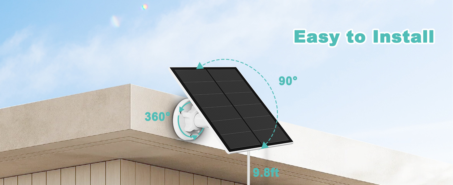 solar panel for camera