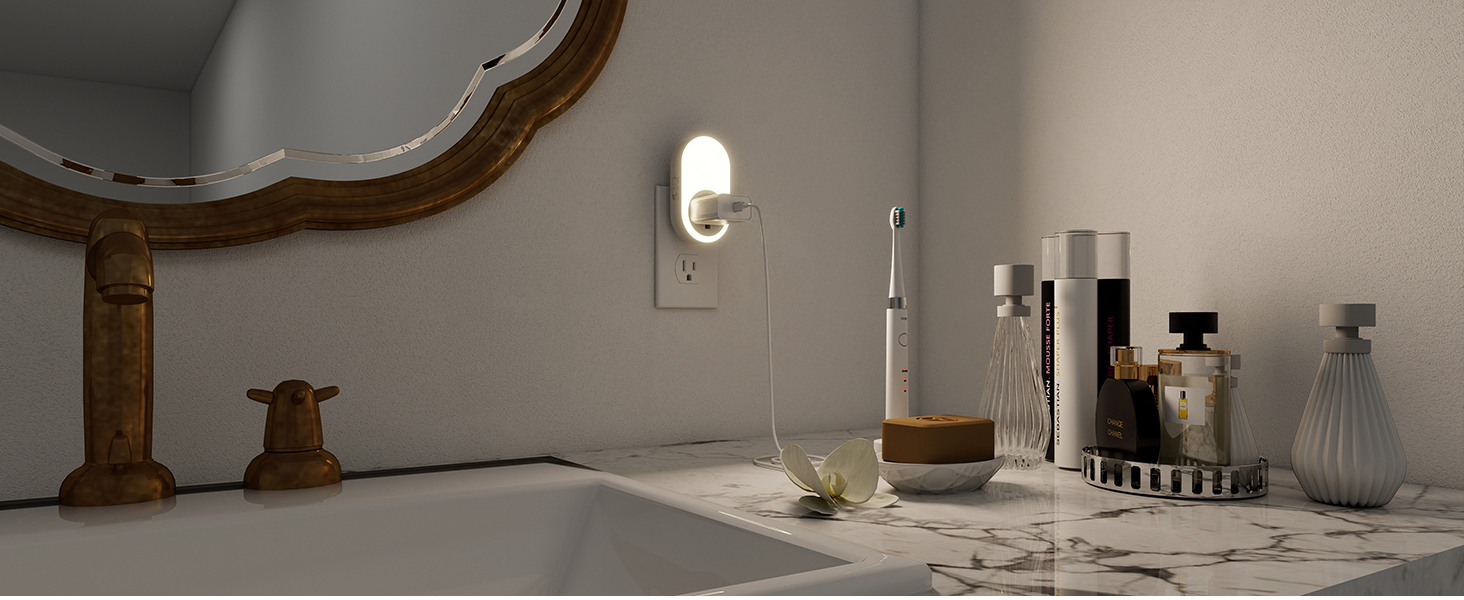 Night light for bathroom