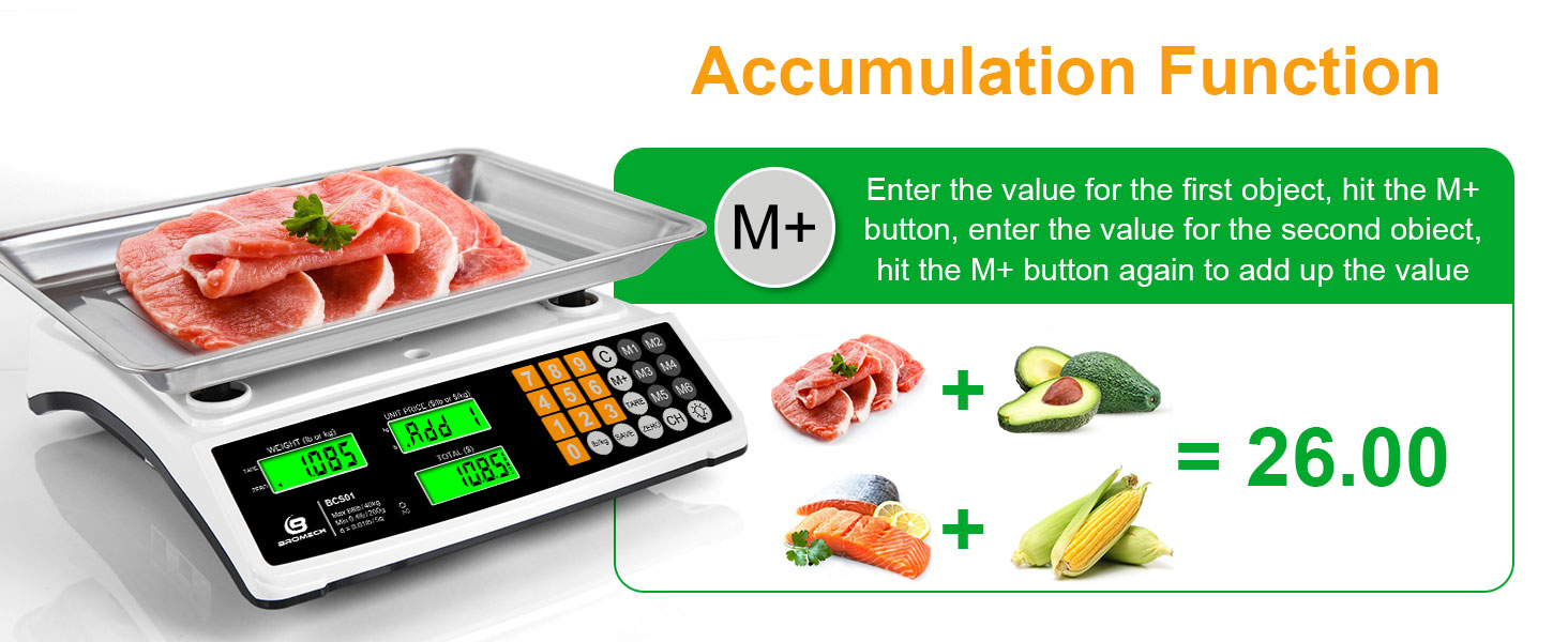 Commercial food scale