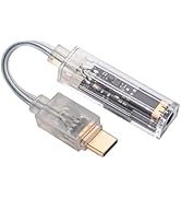 Herdslive USB C to 3.5mm Jack Audio Adapter, Lossless 32bit/384Khz DAC Decoding Transceiver, Type...