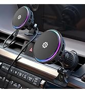 2026 Upgraded TEC and Fan Dual Cooling Magnetic Wireless Car Charger, For 15W Magsafe Car Charger...