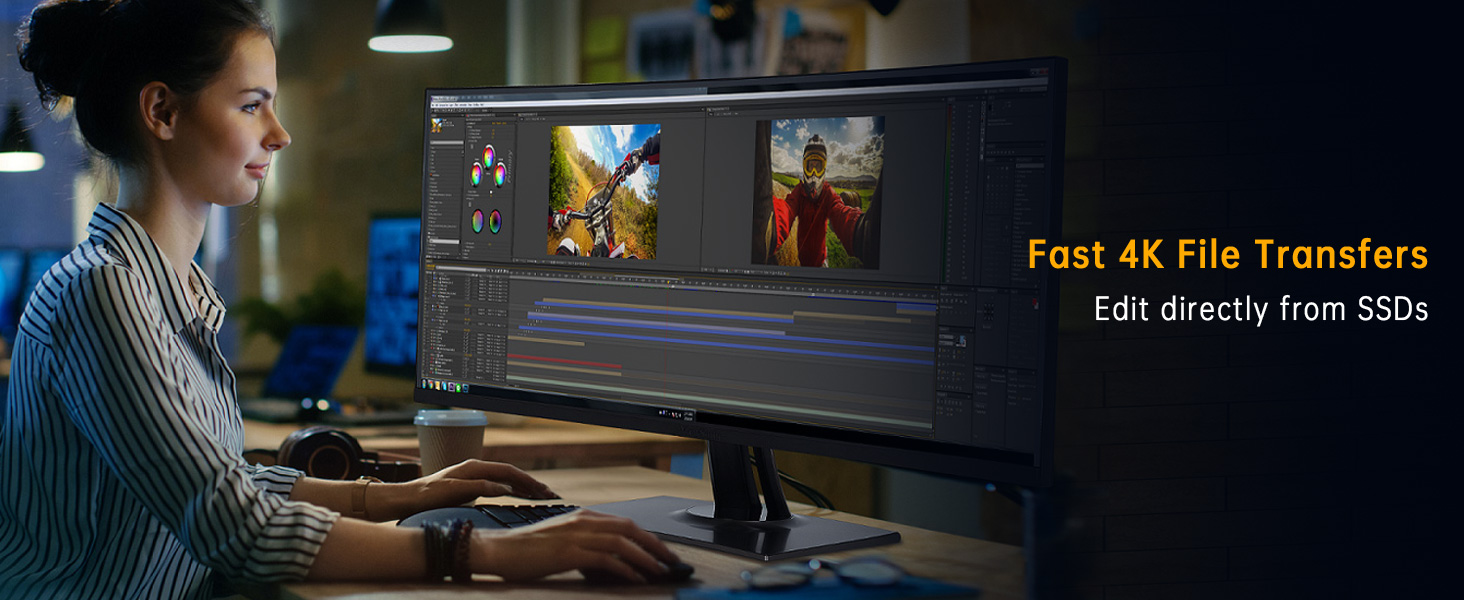 10 Gbps data transfer usb c pcie card 3.2 gen 2 for video editing