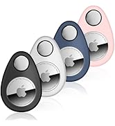Lulaven for Airtag Holder for Kids Hidden 4 Pack GPS Tracker Case, Anti-Removal Sercutiry Air Tag...