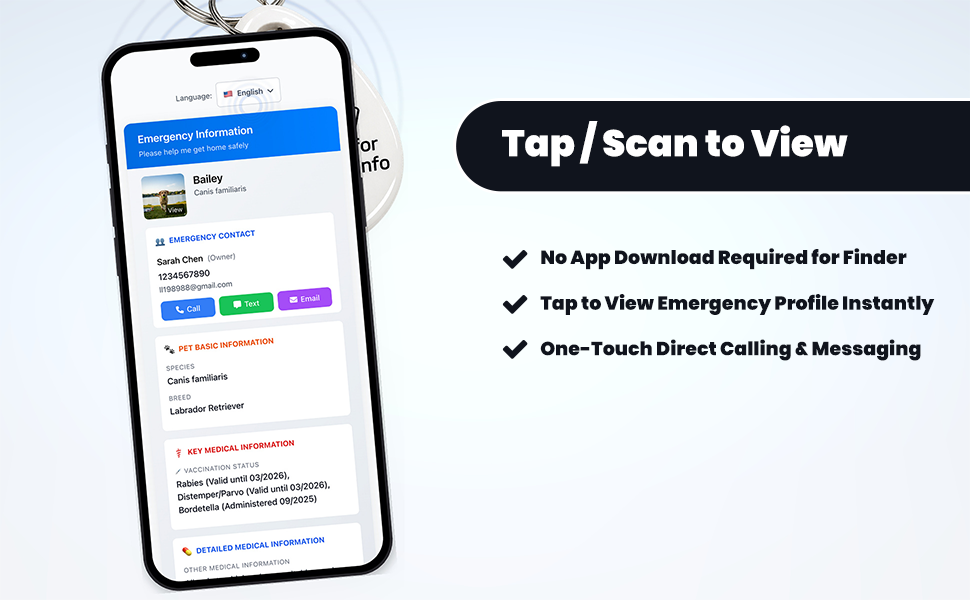 Emergency ID tag