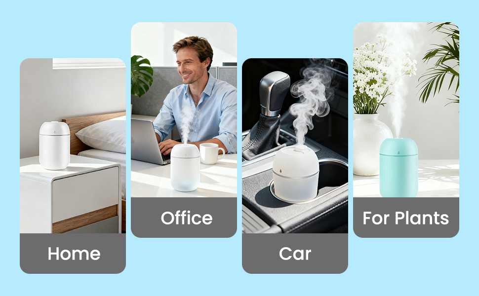 Small Cool Mist Humidifiers for Bedroom Indoor 6