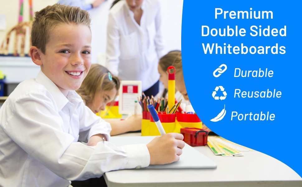 small white board for kid to use in classroom and home projects premium quality reusable protable