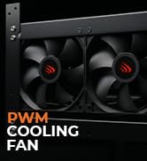 AAAwave 120mm 2500 RPM PWM Daisy Chain Double Ball Bearing Powerful Cooling Fan for GPU Mining Ri...