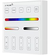 BTF-LIGHTING WR01RF Wireless 2.4G RF 4 Zones RGB RGBW RGBCCT Wall Mounted Smart Panel Remote Powe...