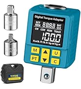 Upgrade 1/2" Digital Torque Adapter, (±1% Accuracy, 5-100Ft-lb), Precision Digital Torque Wrench ...